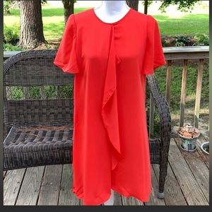 NWT BCBGMAXAZRIA Ruffle Cascade Mini Dress